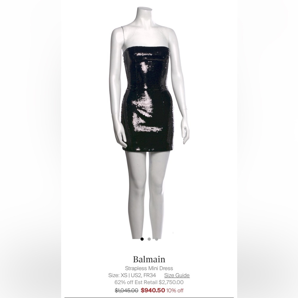 BALMAIN SEQUIN DRESS
